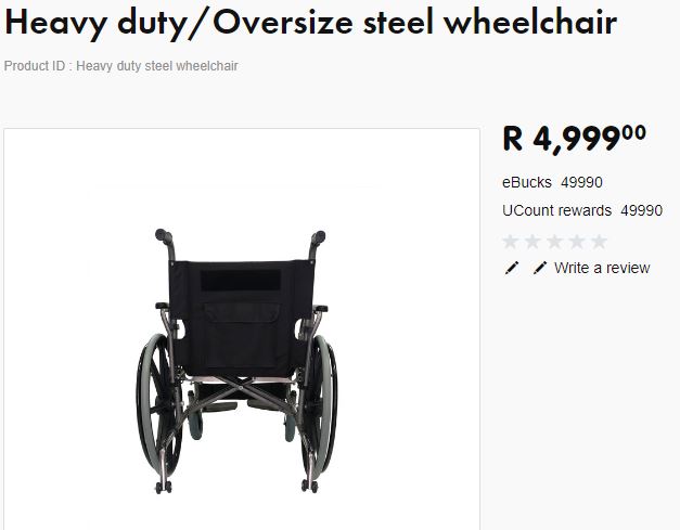 Extra Wide heay Duty Wheel Chair