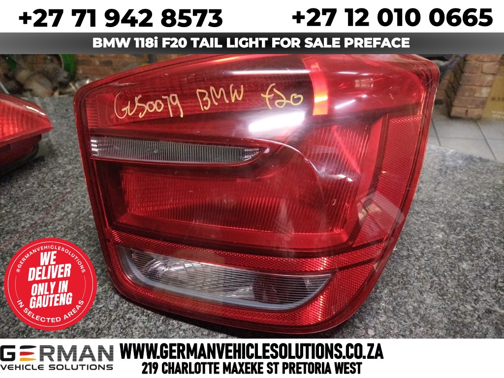 BMW 118i tail lamps for sale preface F20 - Private Seller BMW 118i tail lamps for sale preface F20 - Private Seller
