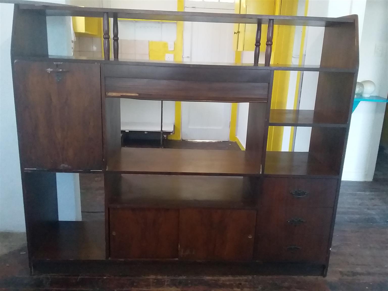 Antique wall unit