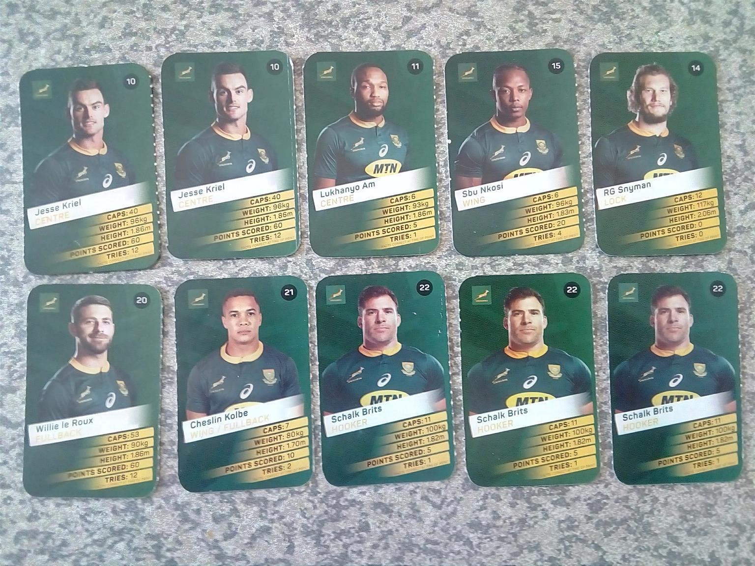PICK 'N PAY SUPER CARDS: SPRINGBOKS MEN'S AND WOMEN'S RUGBY TEAMS