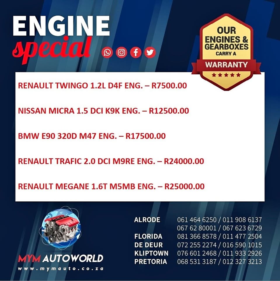 SPECIALS BMW NISSAN RENAULT ENGINES FOR SALE - Private Seller SPECIALS BMW NISSAN RENAULT ENGINES FOR SALE - Private Seller