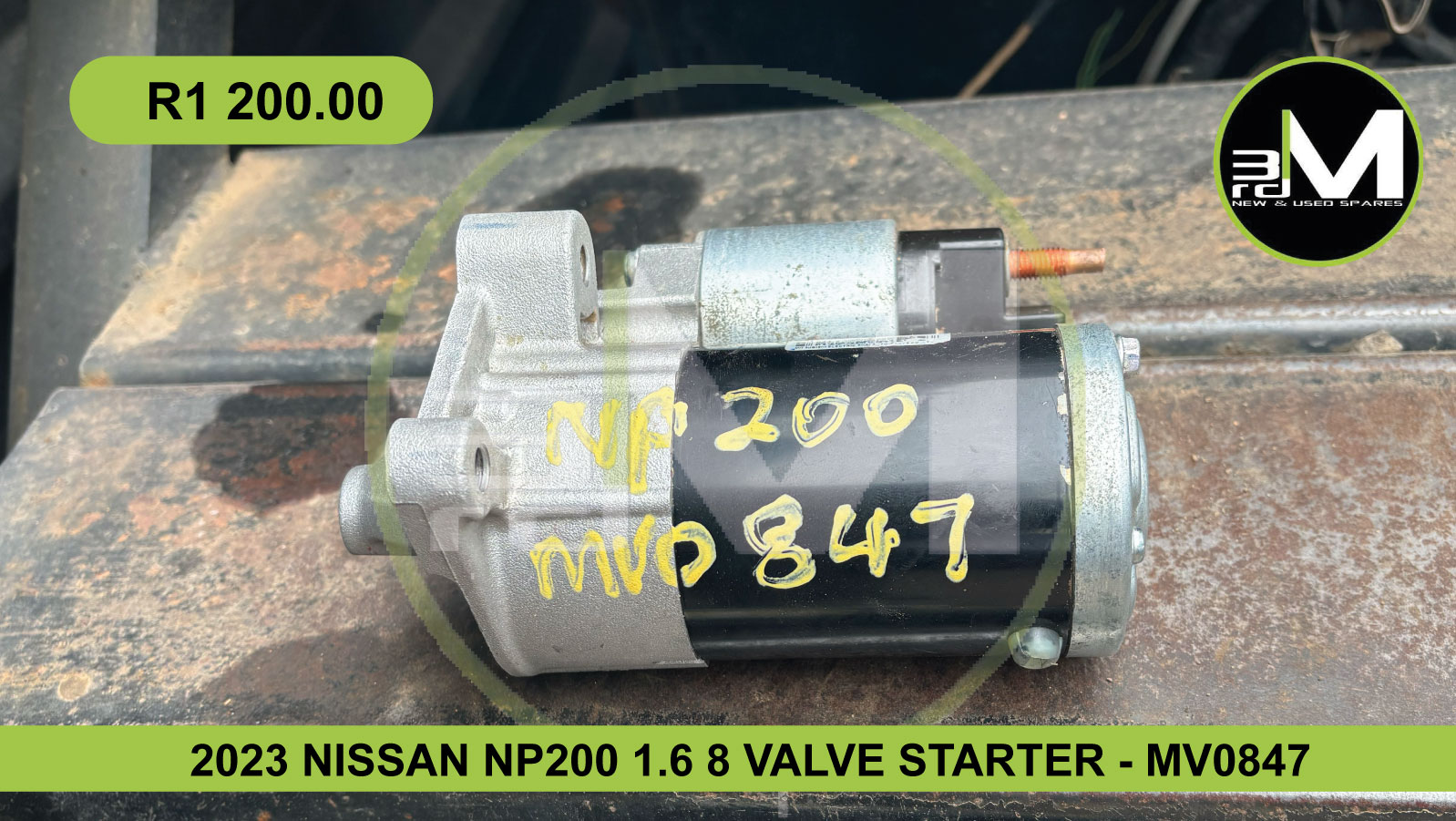 2023 NISSAN NP200 1.6 8 VALVE STARTER – MV0847