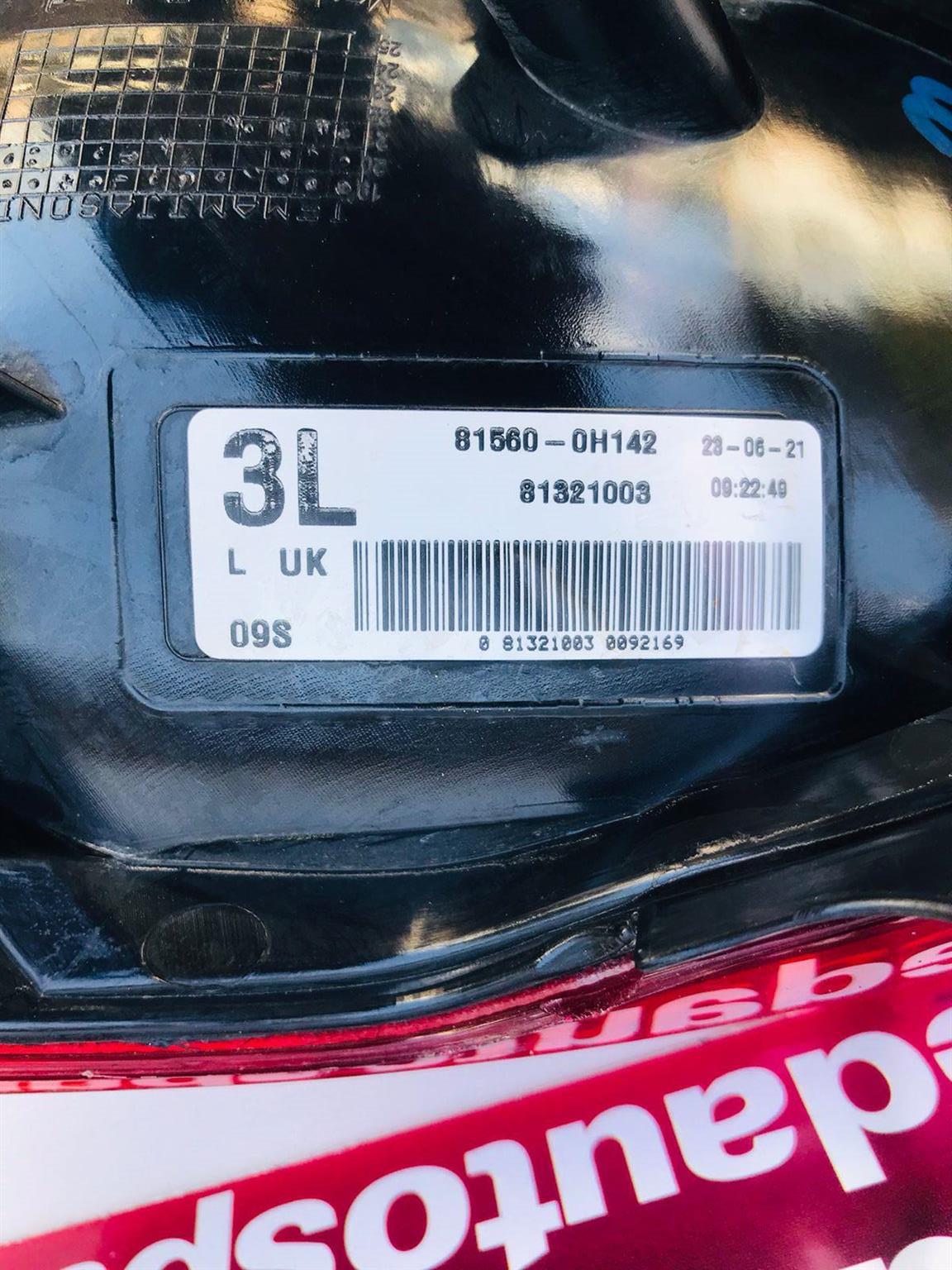 Peugeot 108 left side taillight - Private Seller Peugeot 108 left side taillight - Private Seller