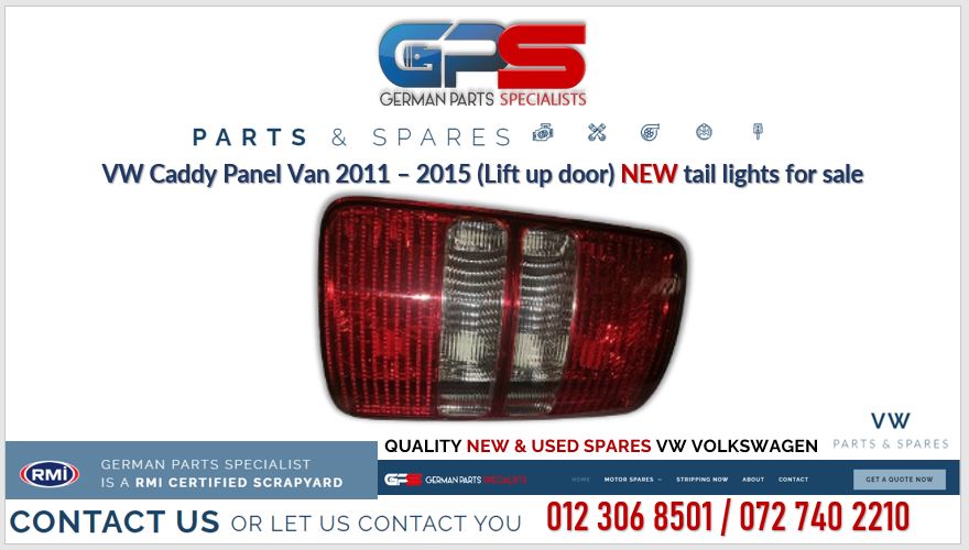 VW Caddy 2011 – 2015 (Lift up door) new tail lights for sale - Private Seller VW Caddy 2011 – 2015 (Lift up door) new tail lights for sale - Private Seller