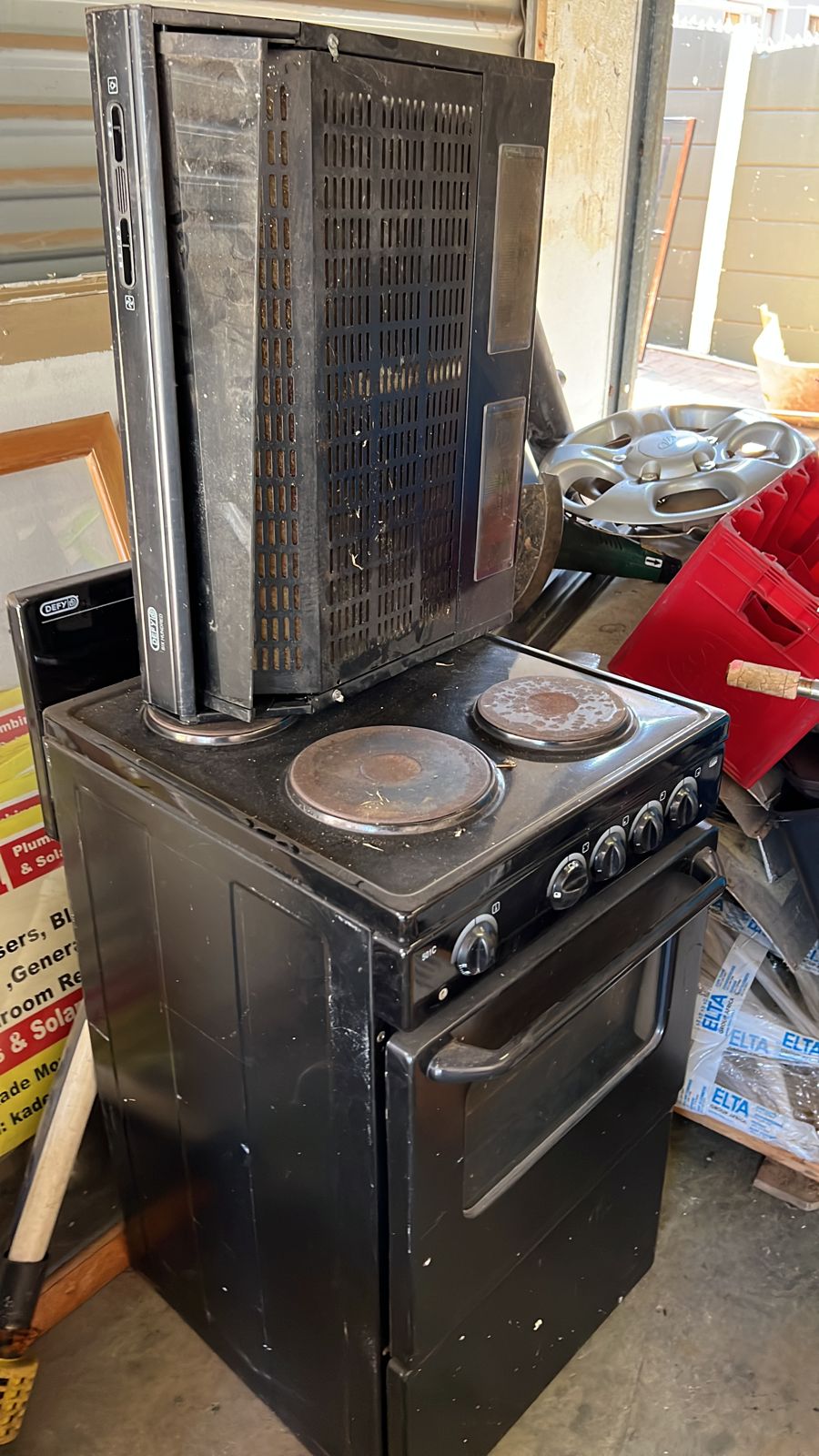 defy 3 plate stove for sale