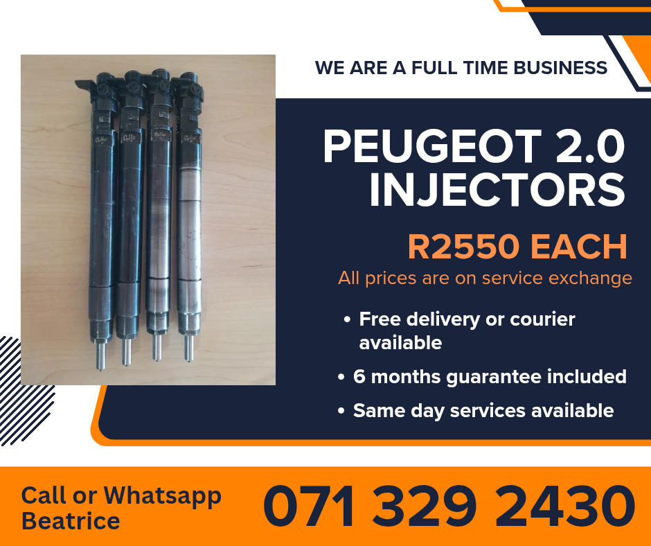 PEUGEOT 2.0 INJECTORS FOR SALE WITH WARRANTY - Private Seller PEUGEOT 2.0 INJECTORS FOR SALE WITH WARRANTY - Private Seller