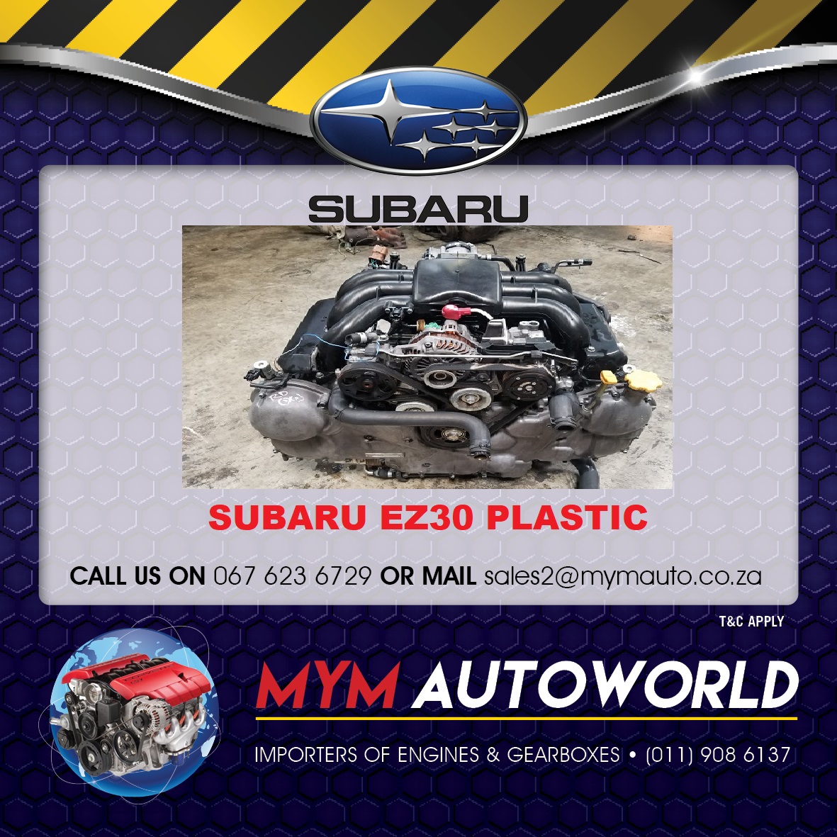 LEGACY/OUTBACK 3.0L EZ30 PLASTIC ENGINE - Private Seller