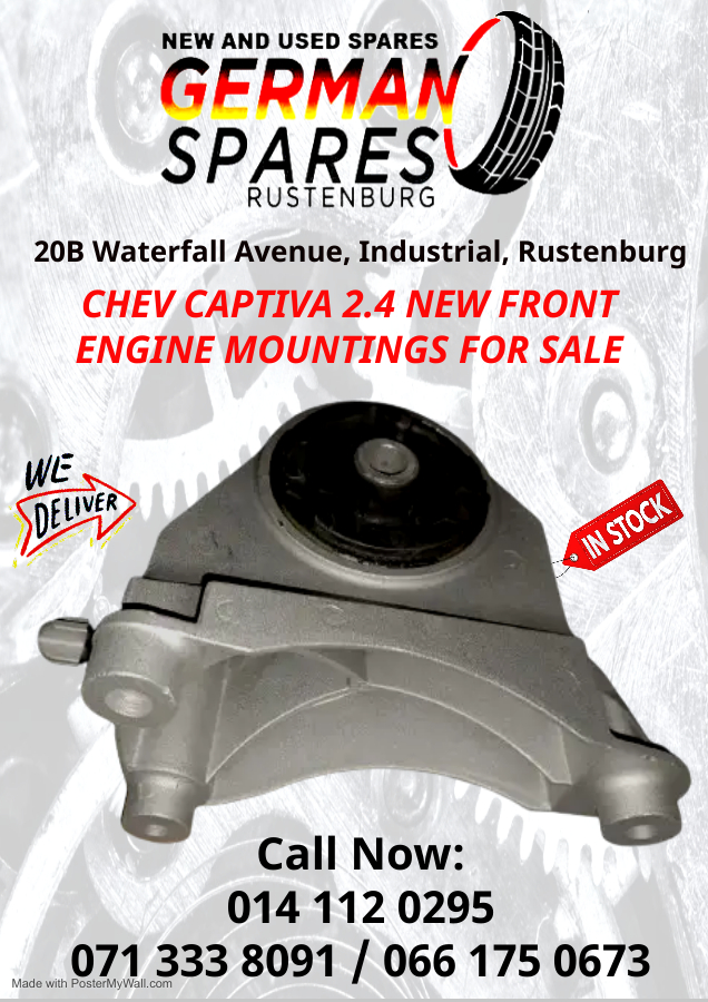 Chev Captiva 2.4 Front Engine Mountings for Sale - Private Seller Chev Captiva 2.4 Front Engine Mountings for Sale - Private Seller