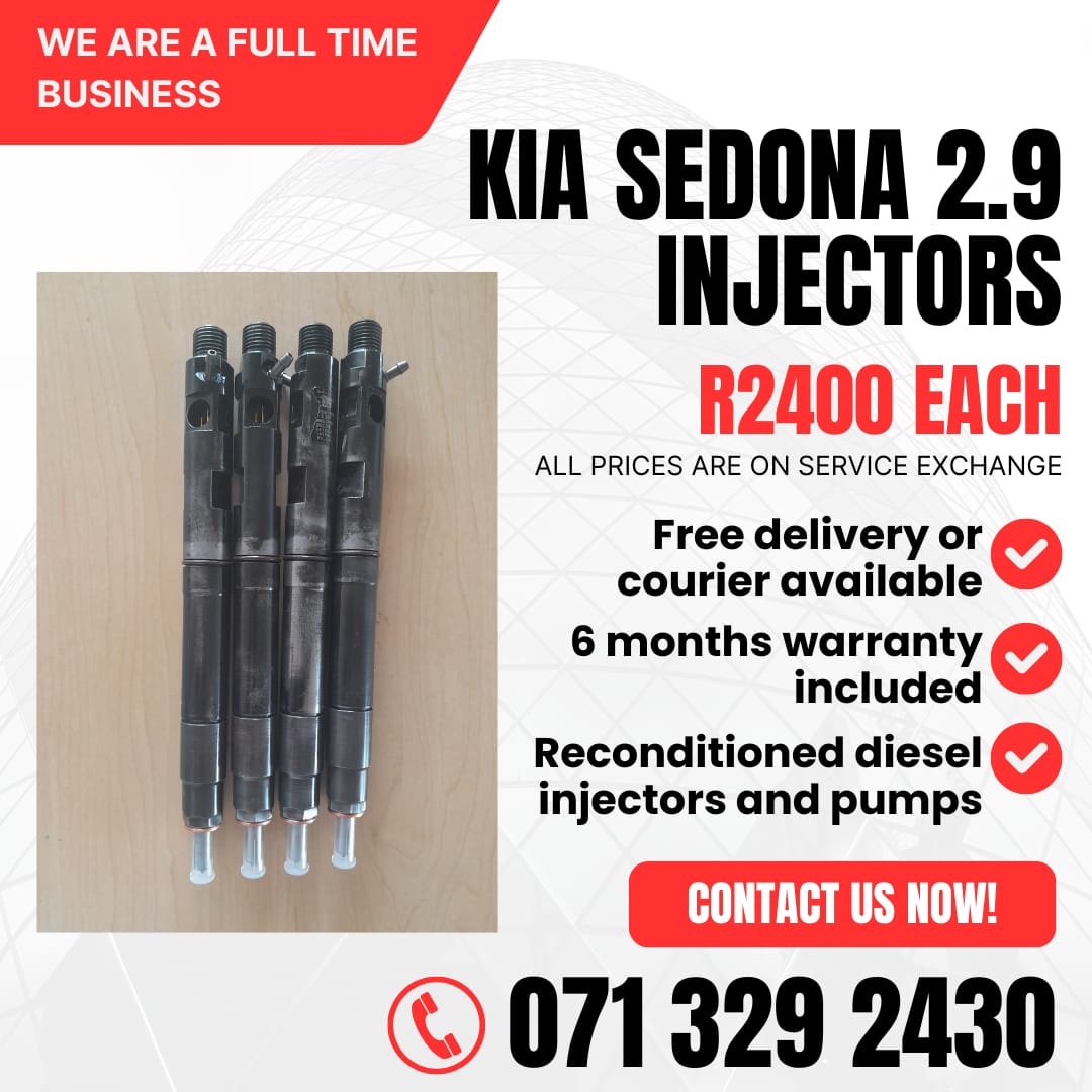 KIA SEDONA 2.9 INJECTORS FOR SALE WITH WARRANTY INCLUDED - Private Seller KIA SEDONA 2.9 INJECTORS FOR SALE WITH WARRANTY INCLUDED - Private Seller