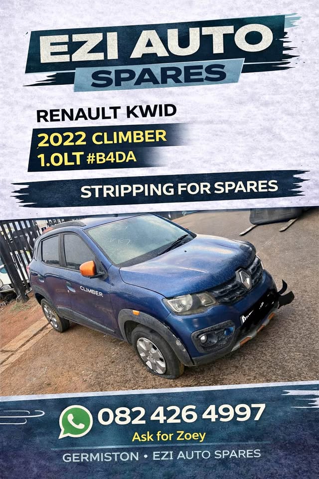 Renault Kwid 2022 stripping for spares Germiston - Private Seller Renault Kwid 2022 stripping for spares Germiston - Private Seller