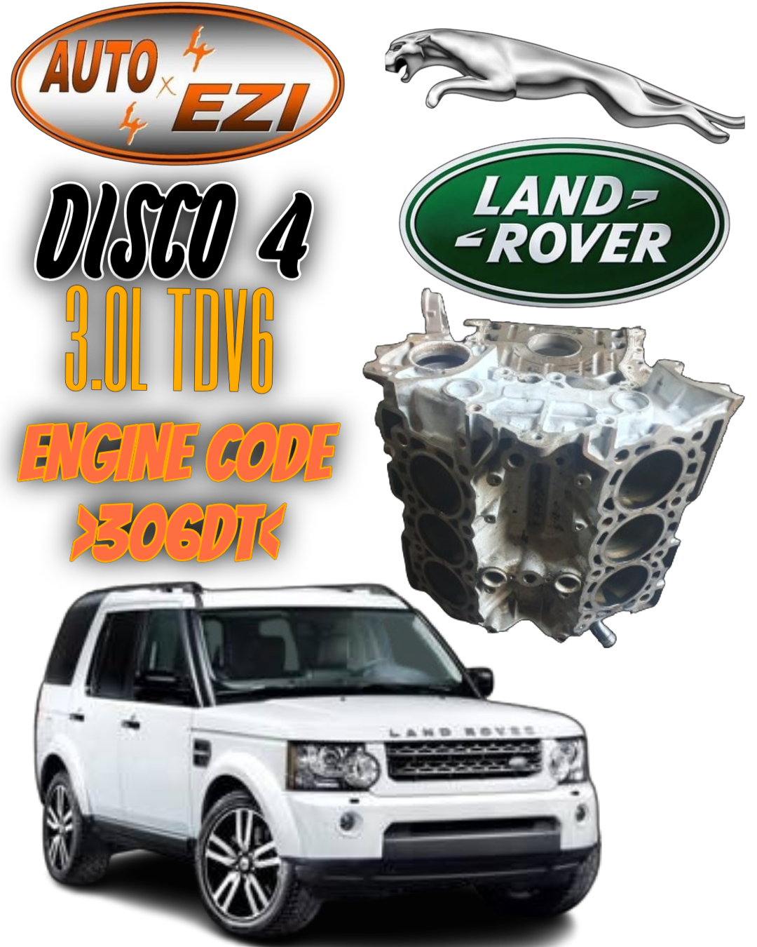 LAND ROVER DISCOVERY 4 3.0L TDV6/SDV6 BLOCK - Private Seller
