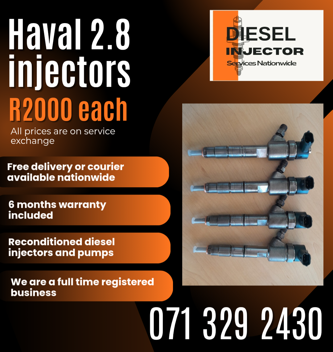 HAVAL 2.8 INJECTORS FOR SALE WITH WARRANTY INCLUDED - Private Seller HAVAL 2.8 INJECTORS FOR SALE WITH WARRANTY INCLUDED - Private Seller
