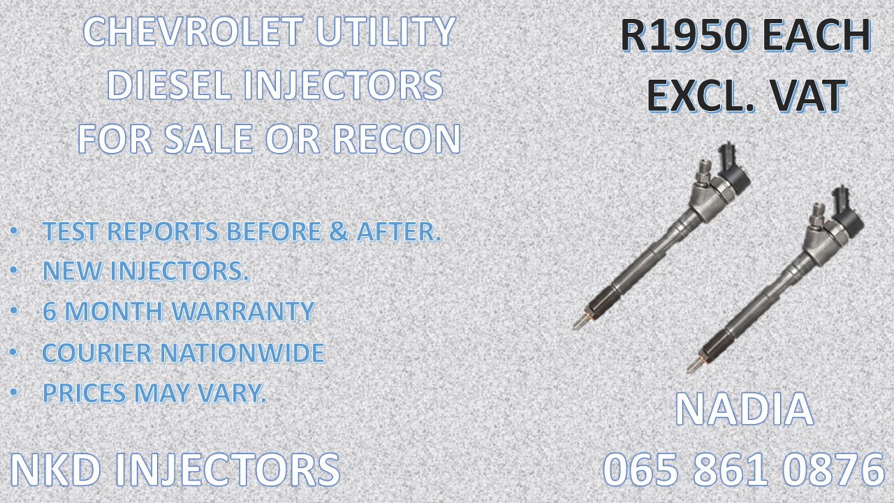 DIESEL INJECTORS FOR SALE FOR CHEVROLET UTILITY BOSCH - COURIER NATUINWIDE - Private Seller DIESEL INJECTORS FOR SALE FOR CHEVROLET UTILITY BOSCH - COURIER NATUINWIDE - Private Seller