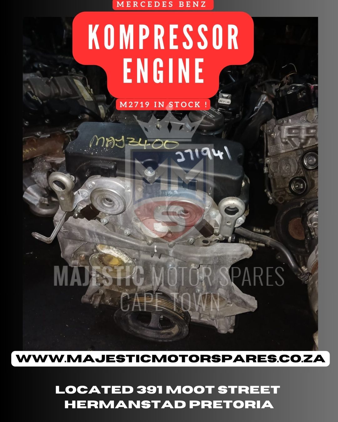 Mercedes-Benz M271 Kompressor Engine – 1.8L Supercharged | Low Mileage | Tested - Private Seller Mercedes-Benz M271 Kompressor Engine – 1.8L Supercharged | Low Mileage | Tested - Private Seller