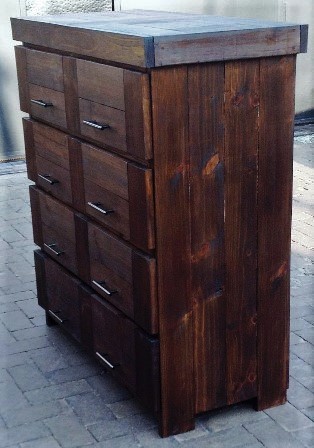 Chest of drawers Farmhouse series 1100 stained