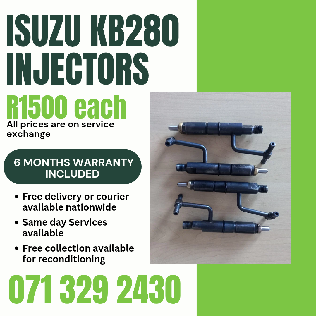 ISUZU KB280 DIESEL INJECTORS FOR SALE WITH WARRANTY - Private Seller ISUZU KB280 DIESEL INJECTORS FOR SALE WITH WARRANTY - Private Seller