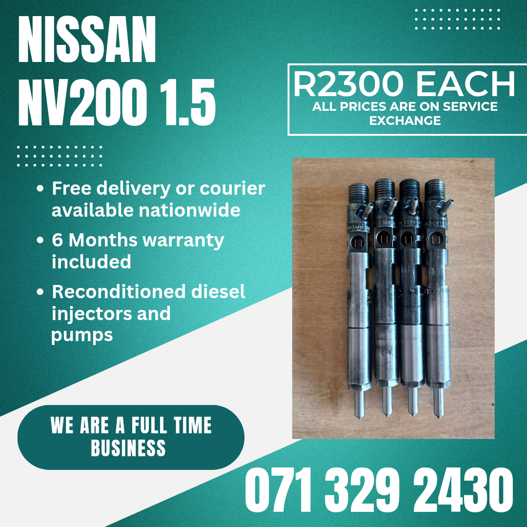 NISSAN NV200 1.5 INJECTORS FOR SALE WITH WARRANTY - Private Seller NISSAN NV200 1.5 INJECTORS FOR SALE WITH WARRANTY - Private Seller