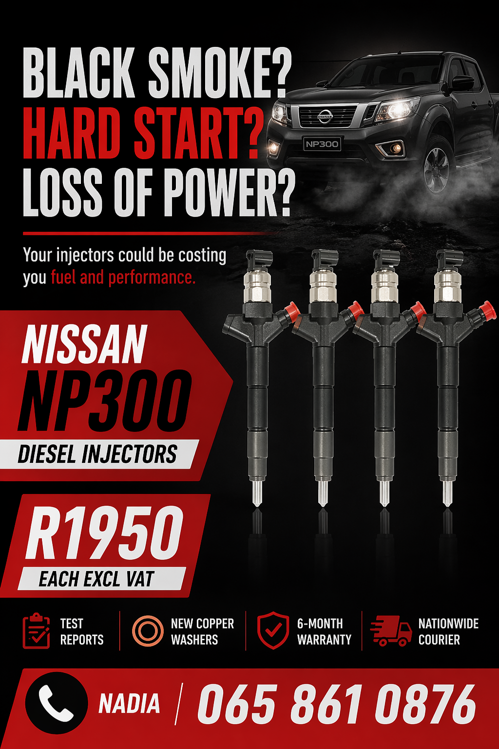 NISSAN NP300 DIESEL INJECTORS FOR SALE OR TO RECON - Private Seller NISSAN NP300 DIESEL INJECTORS FOR SALE OR TO RECON - Private Seller