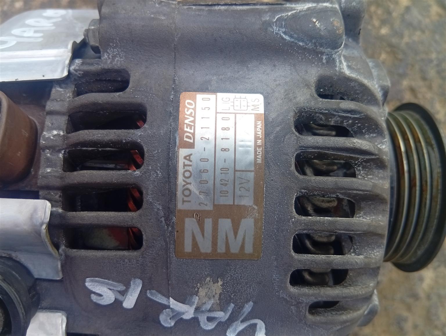 2006-2014 Toyota Yaris 27060-21150 27060-21151 12V Alternator - Private Seller 2006-2014 Toyota Yaris 27060-21150 27060-21151 12V Alternator - Private Seller
