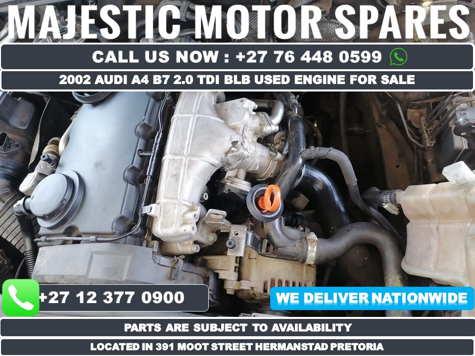 2002 Audi A4 B7 2.0 TDI BLB diesel engine for sale - Private Seller