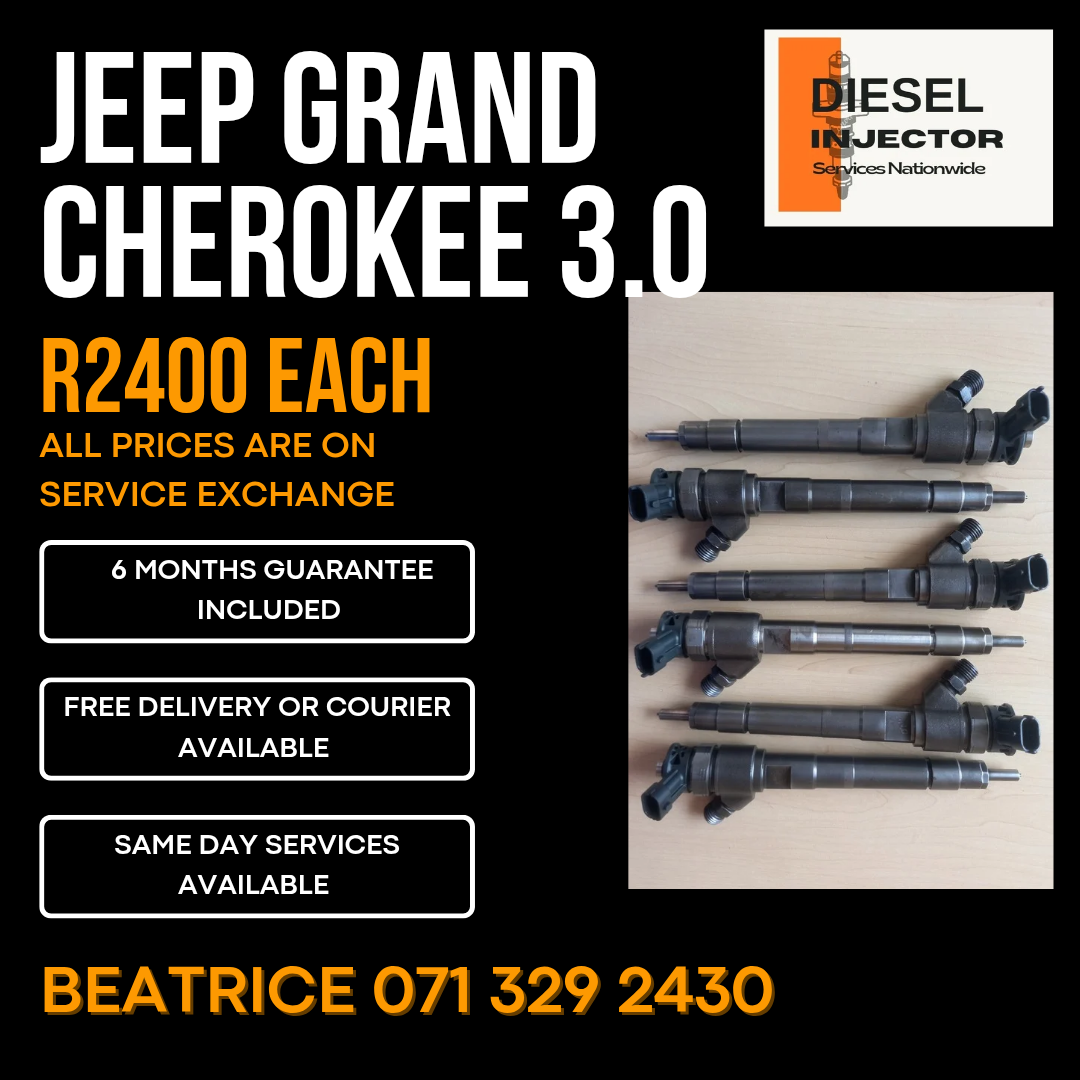 JEEP CHEROKEE 3.0 DIESEL INJECTORS FOR SALE WITH WARRANTY - Private Seller JEEP CHEROKEE 3.0 DIESEL INJECTORS FOR SALE WITH WARRANTY - Private Seller