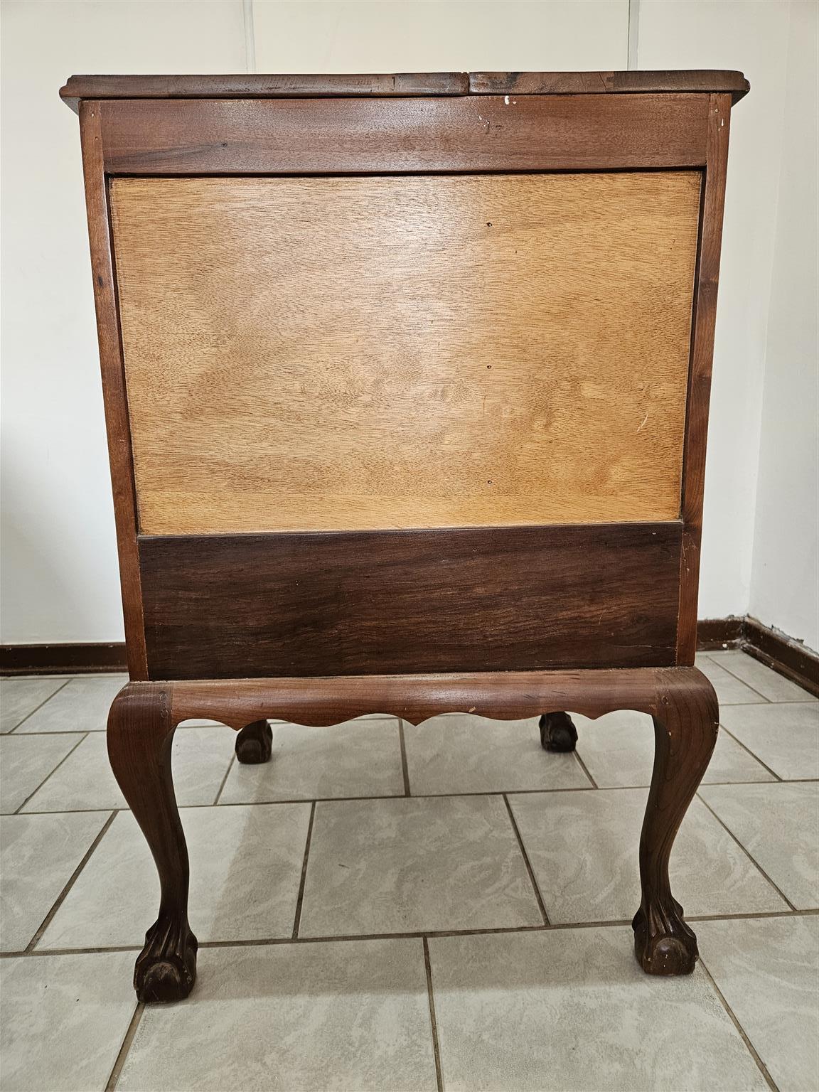 Antique Imbuia Ball & Claw Cabinet for sale