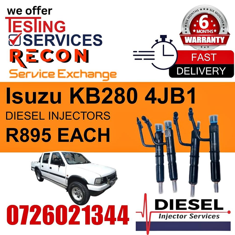 Isuzu KB280 4JB1 diesel injectors for sale