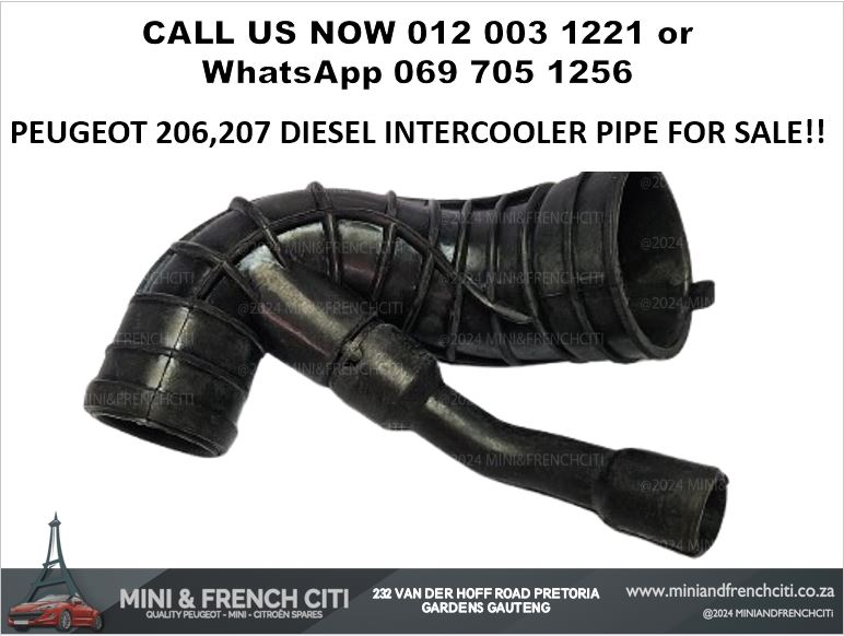 PEUGEOT 206 & 207 DIESEL INTERCOOLER PIPE FOR SALE – TURBO PARTS!! - Private Seller PEUGEOT 206 & 207 DIESEL INTERCOOLER PIPE FOR SALE – TURBO PARTS!! - Private Seller