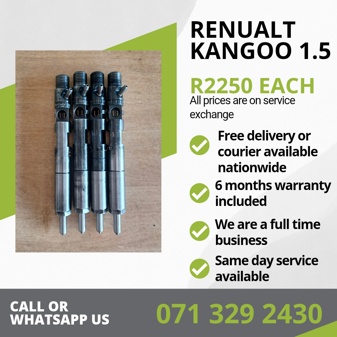 RENUALT KANGOO 1.5 INJECTORS FOR SALE WITH WARRANTY - Private Seller RENUALT KANGOO 1.5 INJECTORS FOR SALE WITH WARRANTY - Private Seller