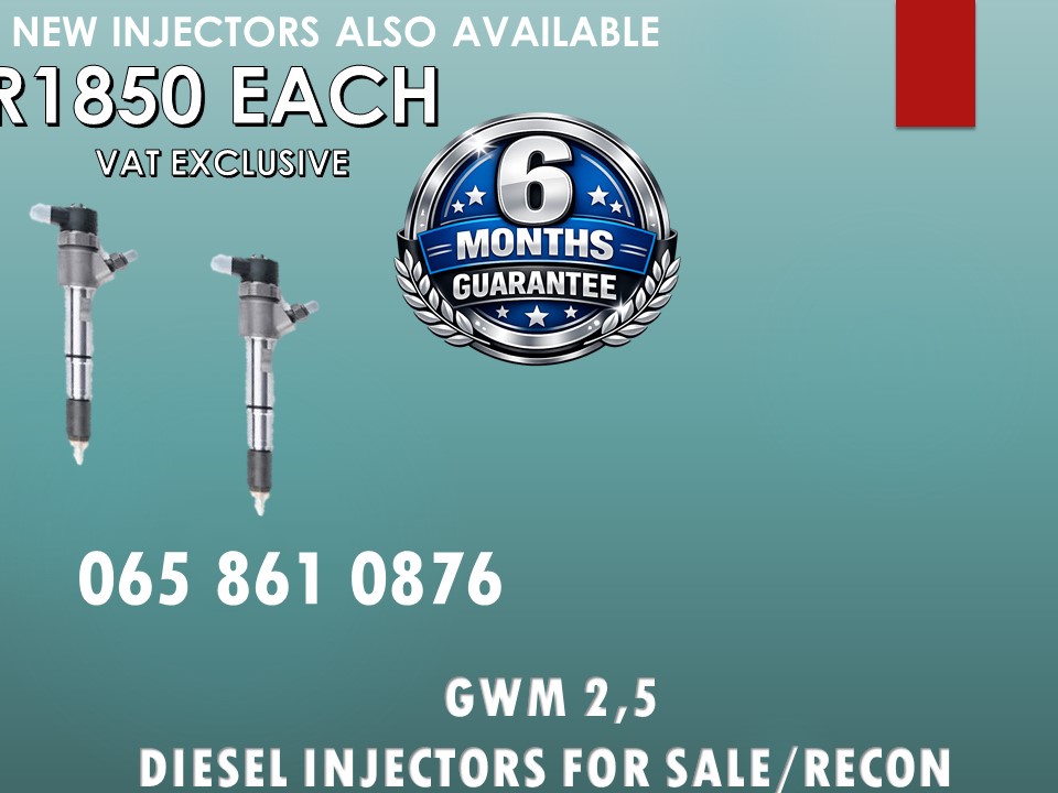 GWM 2.5 DIESEL INJECTORS AVAILABLE NATIONWIDE - Private Seller GWM 2.5 DIESEL INJECTORS AVAILABLE NATIONWIDE - Private Seller