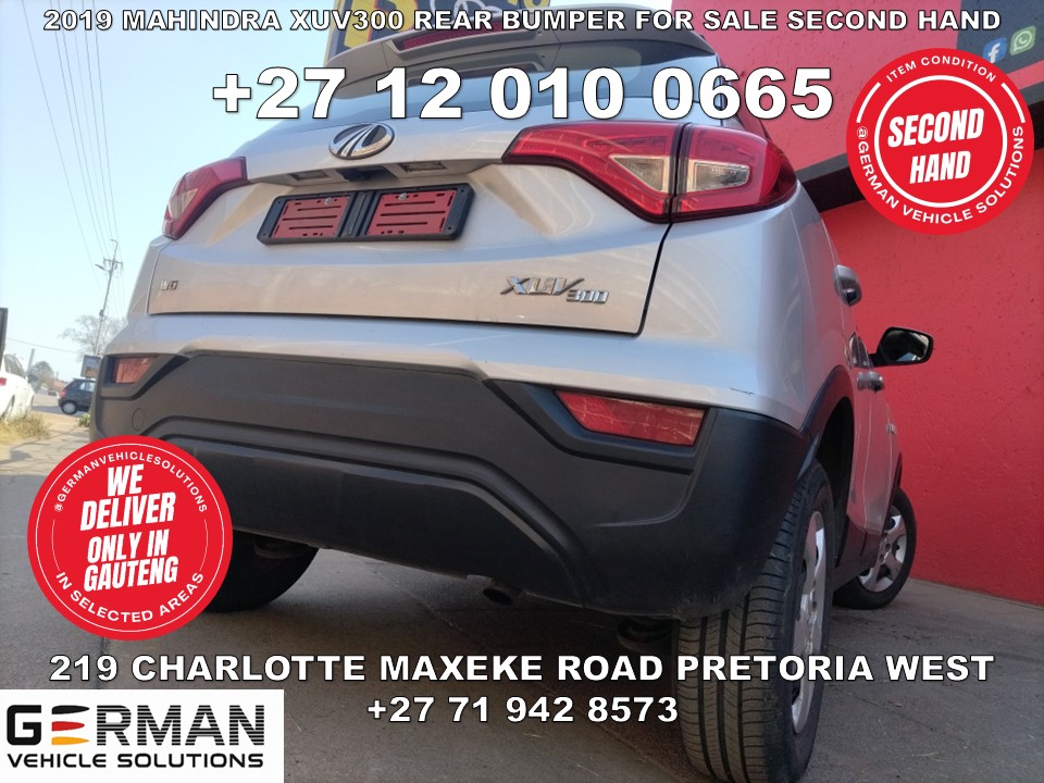 2019 Mahindra XUV300 Rear Bumper for Sale – Used Condition - Private Seller