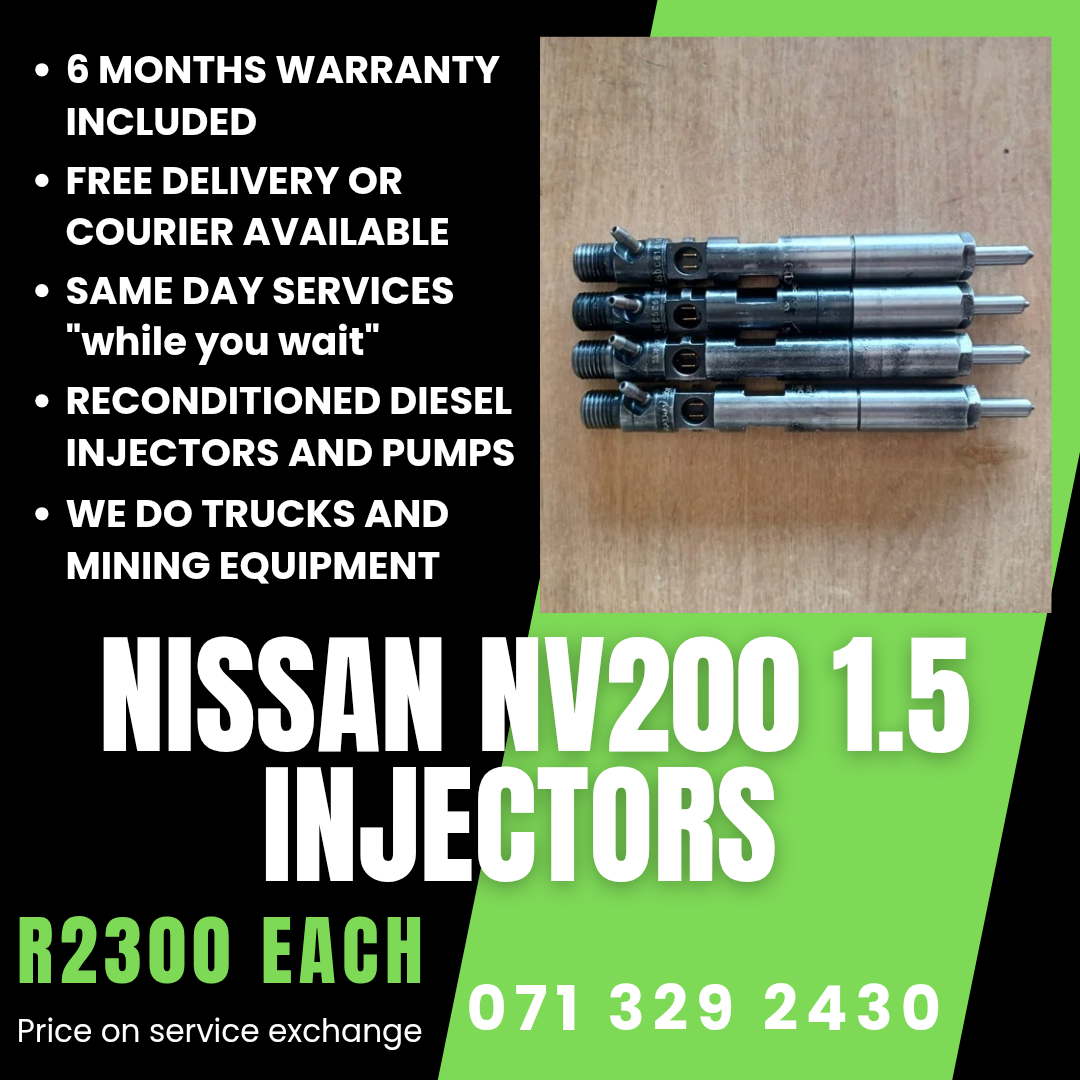 NISSAN NV200 1.5 INJECTORS FOR SALE WITH WARRANTY - Private Seller NISSAN NV200 1.5 INJECTORS FOR SALE WITH WARRANTY - Private Seller