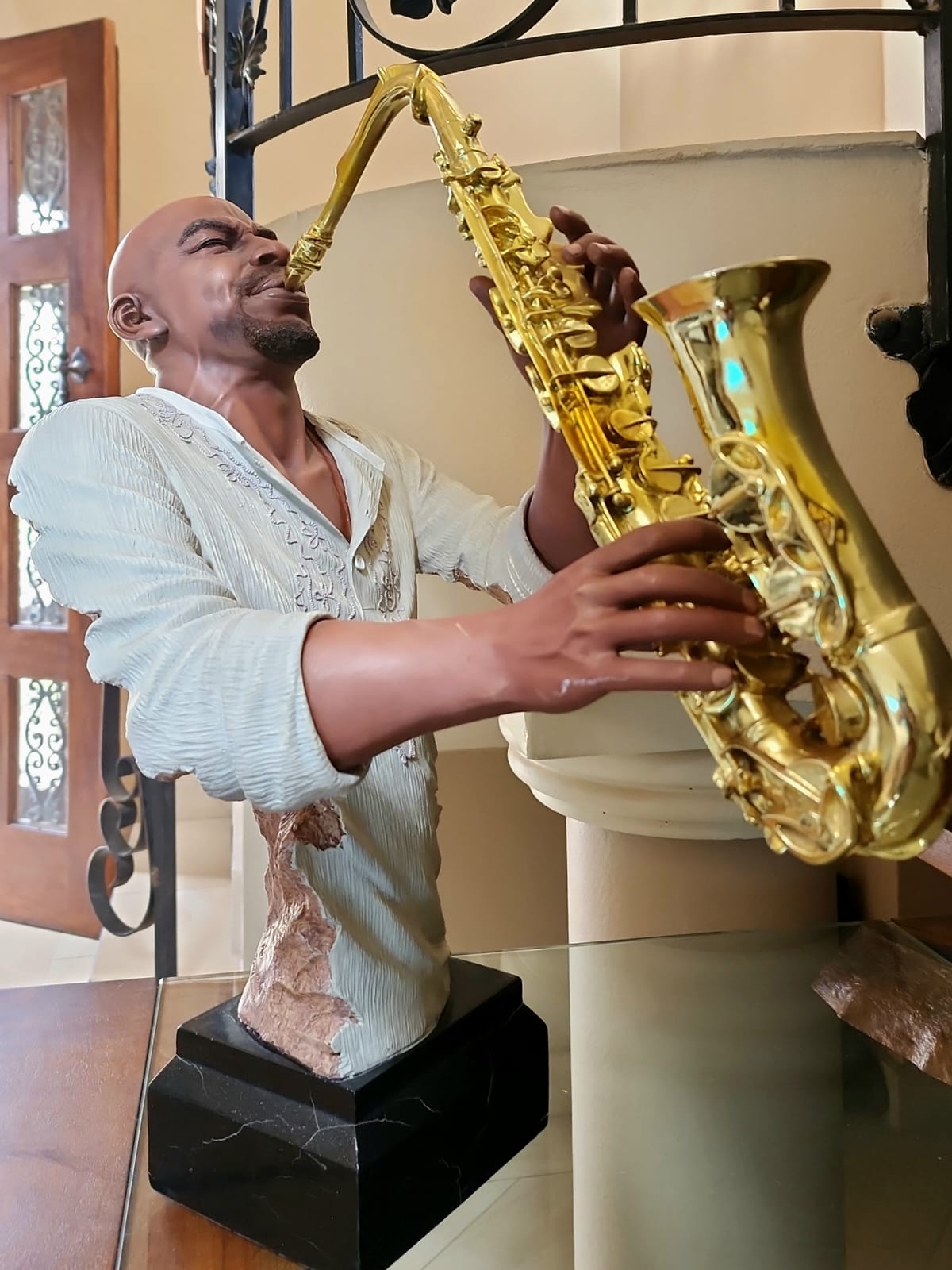 Saxophone Player Statue