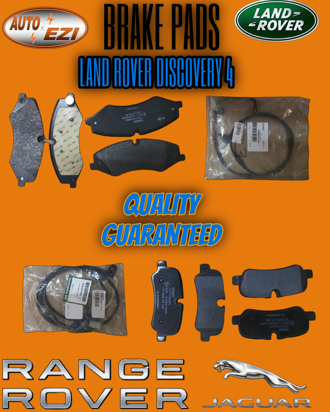 LAND ROVER DISCOVERY 4 BRAKE PADS AND SENSORS - Private Seller LAND ROVER DISCOVERY 4 BRAKE PADS AND SENSORS - Private Seller