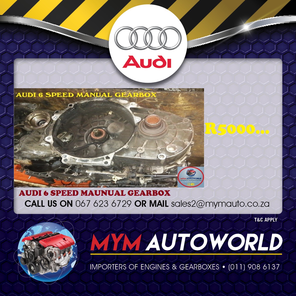 AUDI 6 SPEED MANUAL GEARBOX FOR SALE - Private Seller AUDI 6 SPEED MANUAL GEARBOX FOR SALE - Private Seller