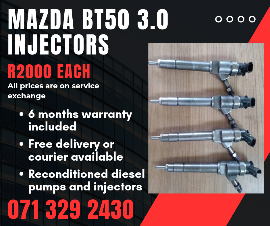 MAZDA BT50 3.0 INJECTORS FOR SALE WITH WARRANTY - Private Seller MAZDA BT50 3.0 INJECTORS FOR SALE WITH WARRANTY - Private Seller