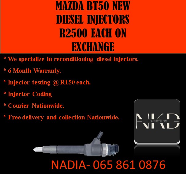 Mazda BT50 injectors for sale new - Private Seller Mazda BT50 injectors for sale new - Private Seller