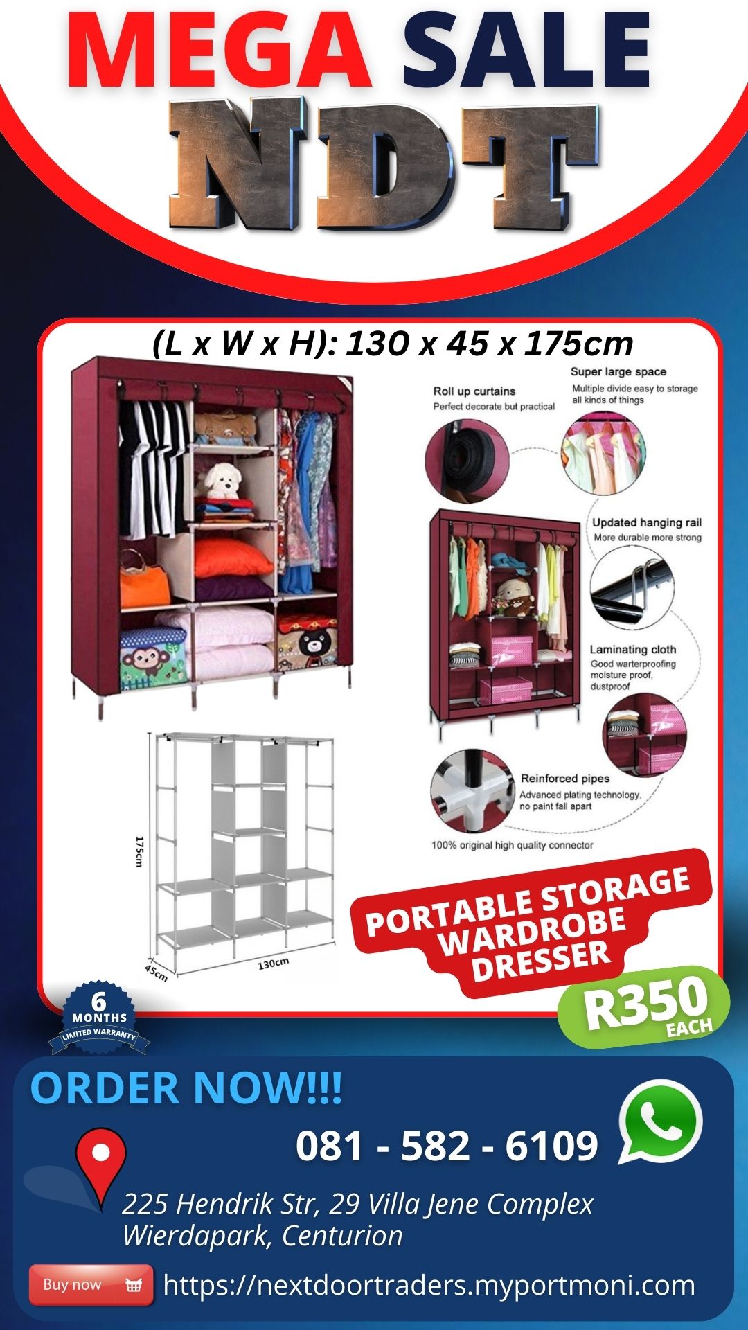 PORTABLE STORAGE WARDROBE Junk Mail