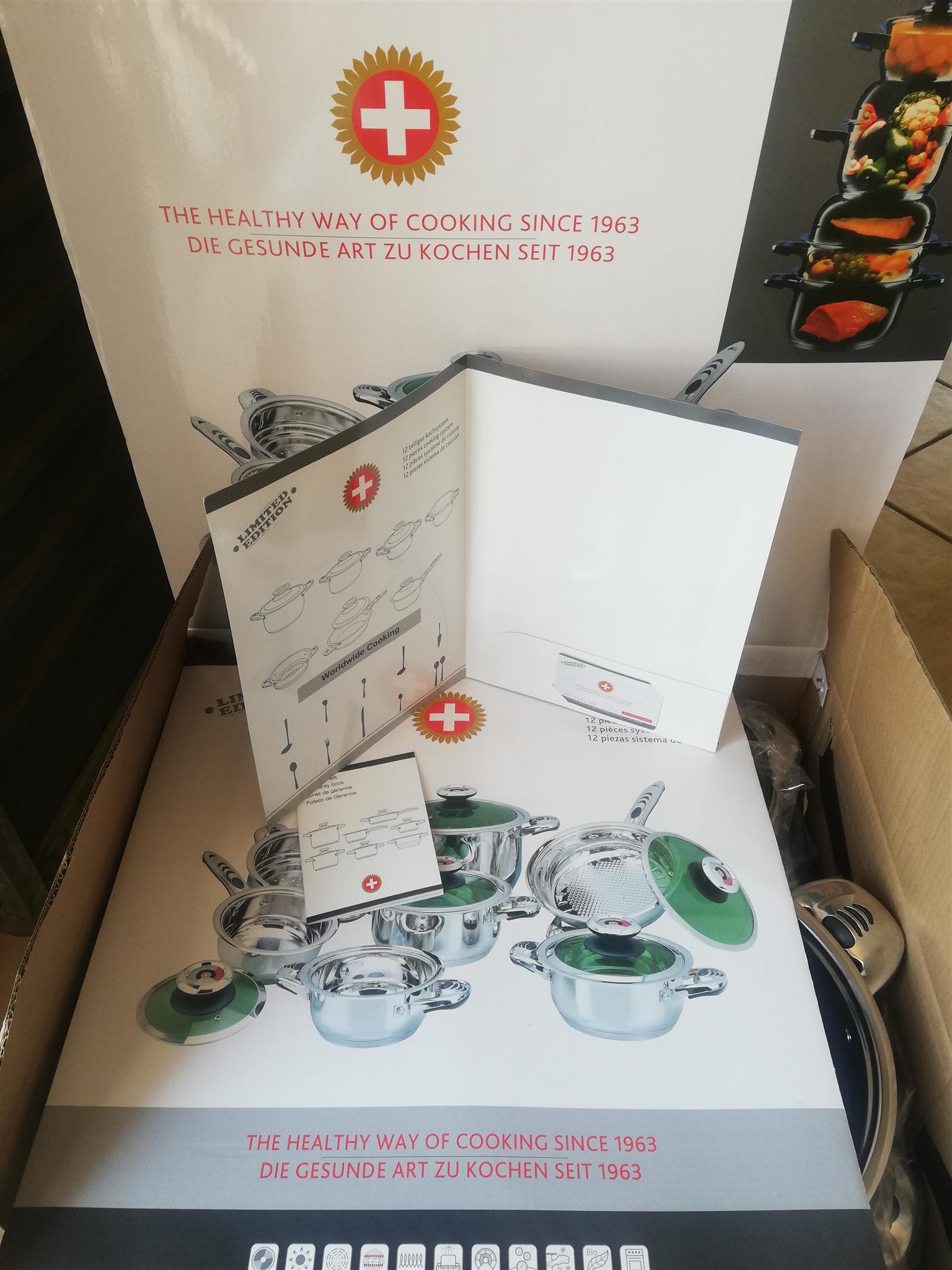 Limited Edition German Brand 12 piece Cooking pot system