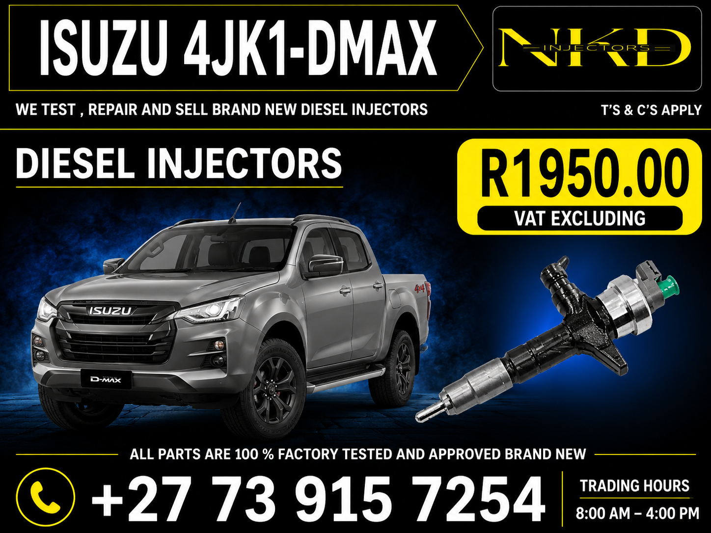 Injectors_Isuzu_4JK1_DMAX - Private Seller Injectors_Isuzu_4JK1_DMAX - Private Seller