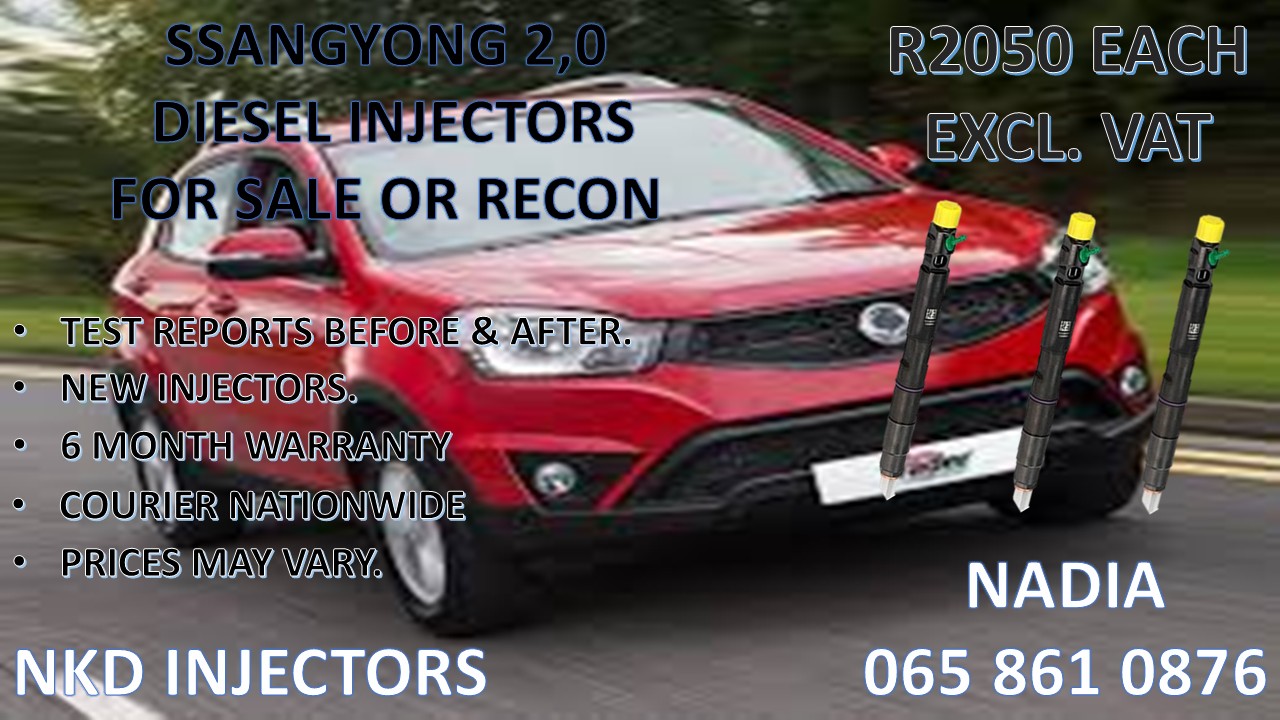 DIESEL INJECTORS FOR SALE FOR SSANGYONG 2.0 - Private Seller DIESEL INJECTORS FOR SALE FOR SSANGYONG 2.0 - Private Seller