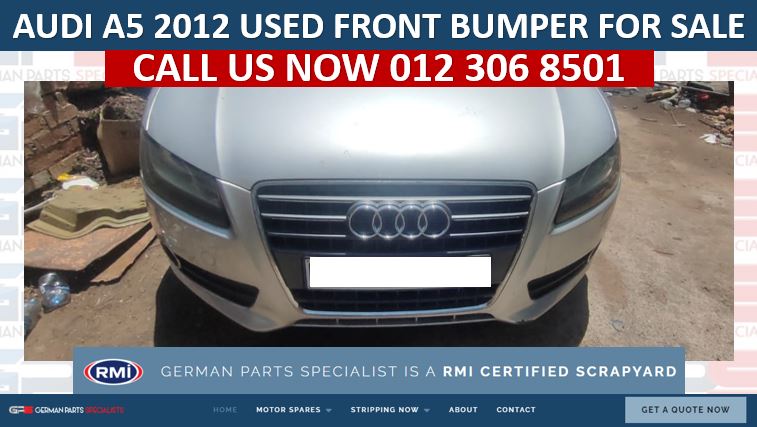 AUDI A5 2012 USED FRONT BUMPER FOR SALE - Private Seller AUDI A5 2012 USED FRONT BUMPER FOR SALE - Private Seller