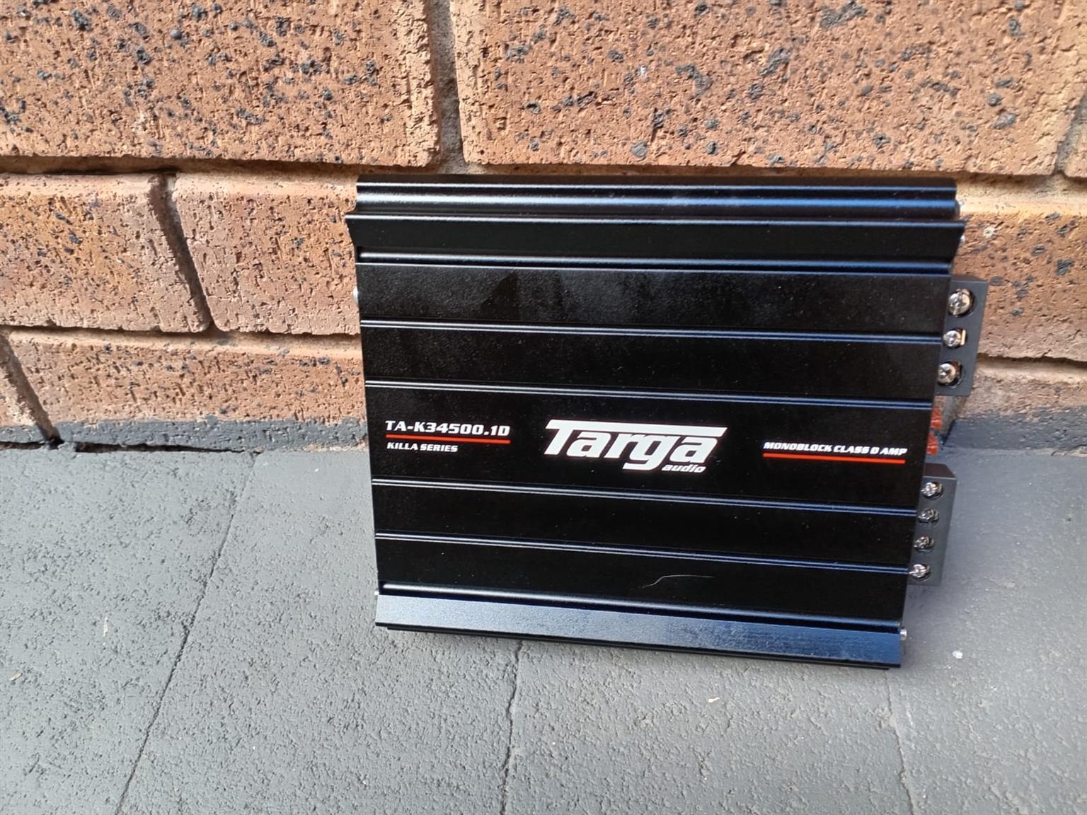 Car Audio Bass Combo 2 x Pythons Subwoofers & 34500w Targa Amplifier