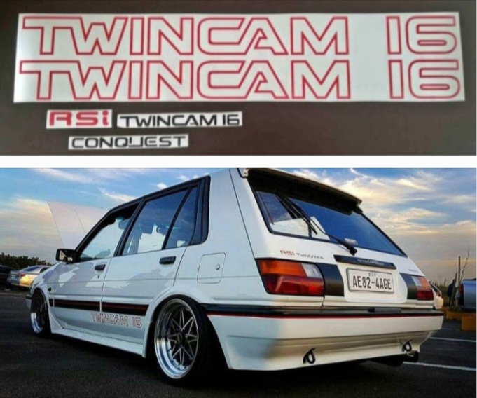 Toyota Conquest RSI Twincam 16 stickers decals sets - Private Seller