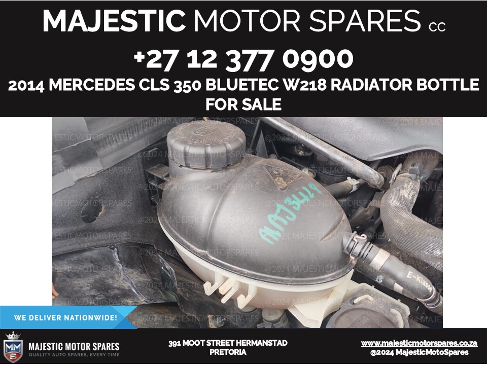 2014 mercedes cls 350 bluetec w218 radiator bottle for sale