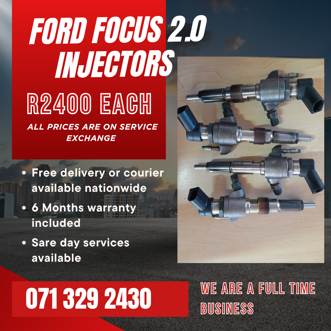 FORD FOCUS 1.6 INJECTORS FOR SALE WITH WARRANTY ON