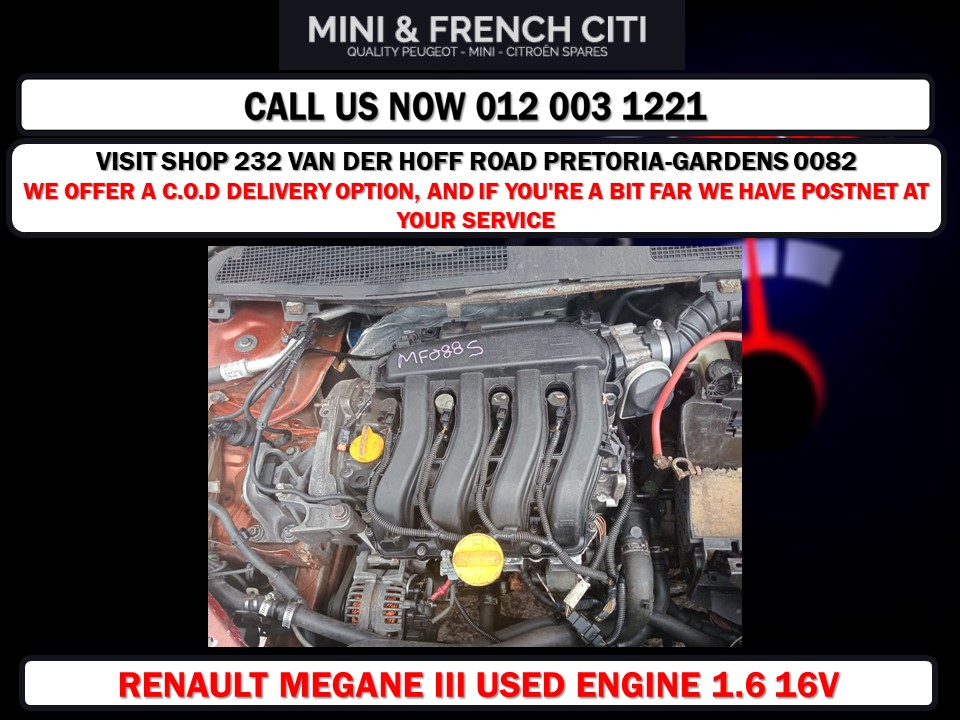 Renault Megane iii 1.6 used engine for sale used - Private Seller Renault Megane iii 1.6 used engine for sale used - Private Seller