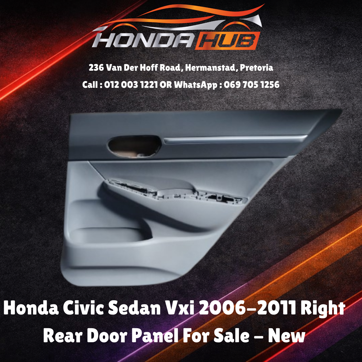 Honda Civic Sedan Vxi 2006-2011 Right Rear Door Panel For Sale - New - Private Seller Honda Civic Sedan Vxi 2006-2011 Right Rear Door Panel For Sale - New - Private Seller