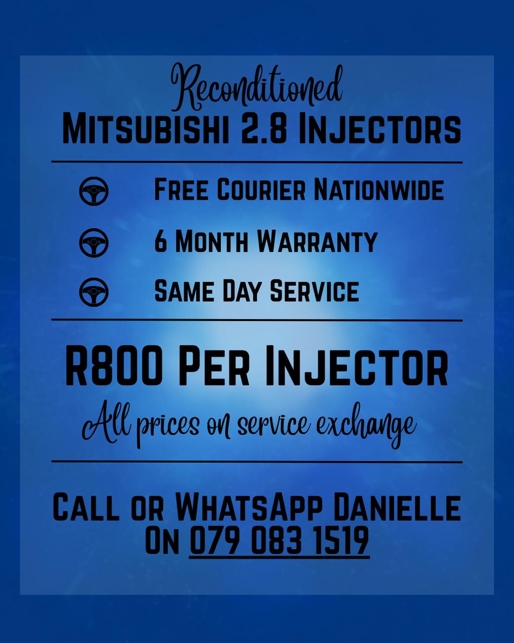 MITSHUBISHI 2.8 INJECTORS FOR SALE WITH WARRANTY INCLUDED - Private Seller MITSHUBISHI 2.8 INJECTORS FOR SALE WITH WARRANTY INCLUDED - Private Seller