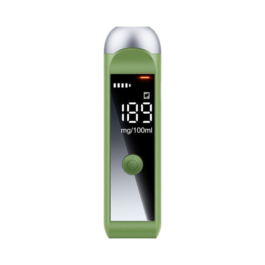 Portable Alcohol Tester High-Accuracy LCD Non-Contact Breathalyzer (green)
